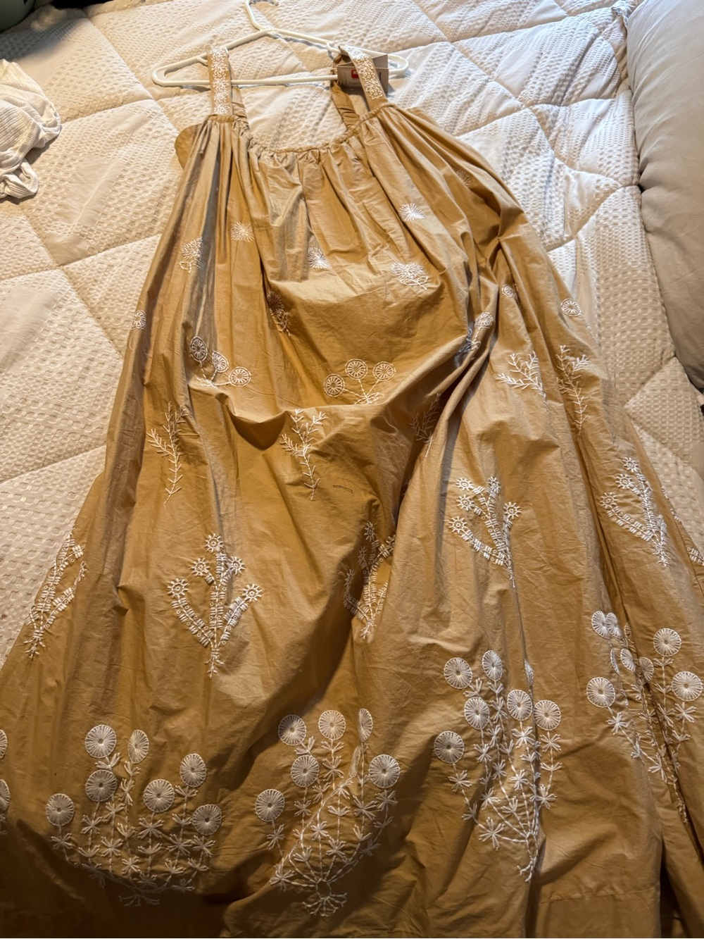 MOTHER The More Is More Embroidered Cotton Maxi S NWT - Picture 4 of 13